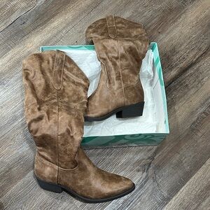 Madeline Girl Big Guns Hickory cowgirl western knee high boots 9